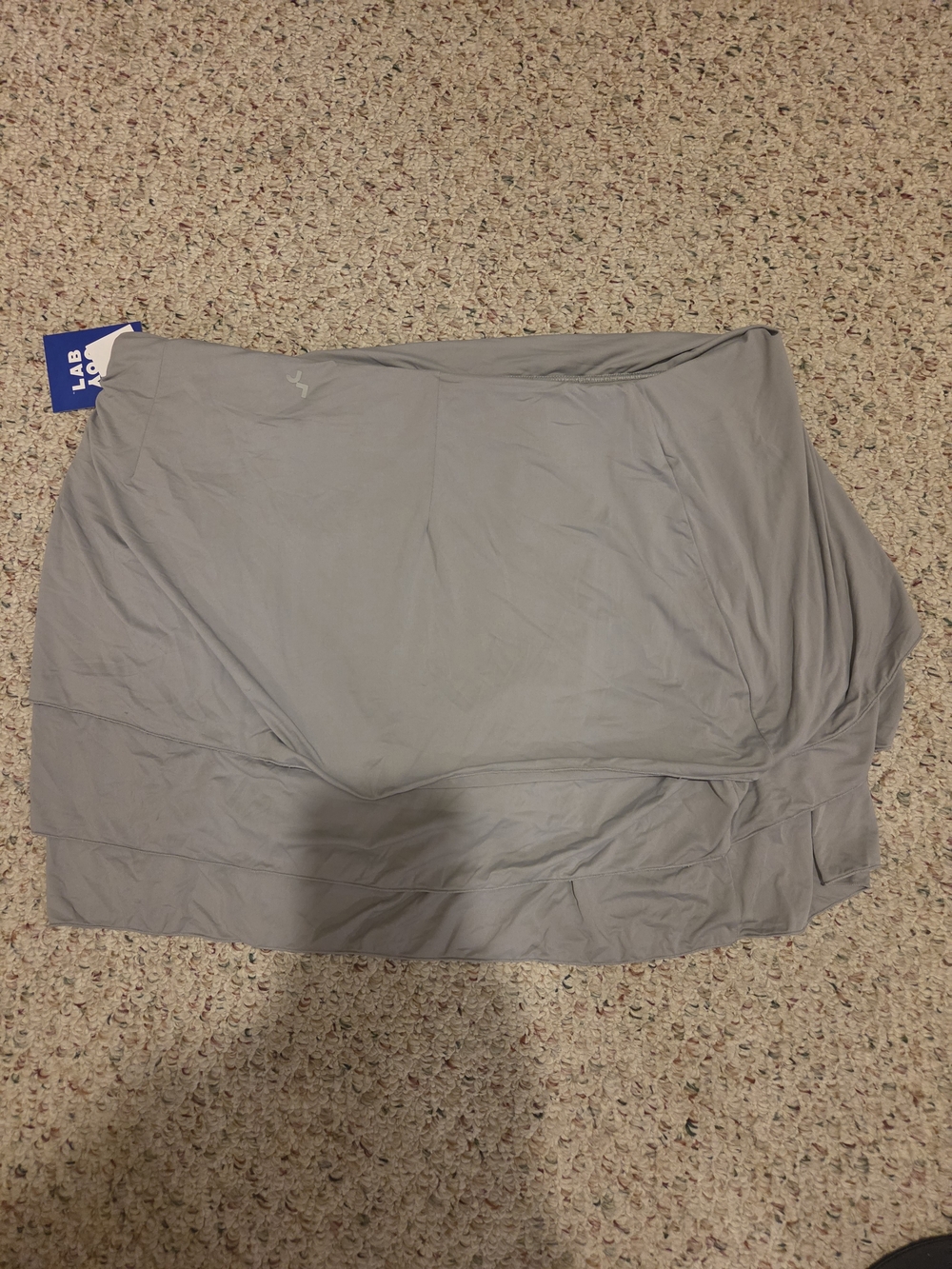 JoyLab Gray Ruched Layered Mini Skirt - Picture 3 of 6